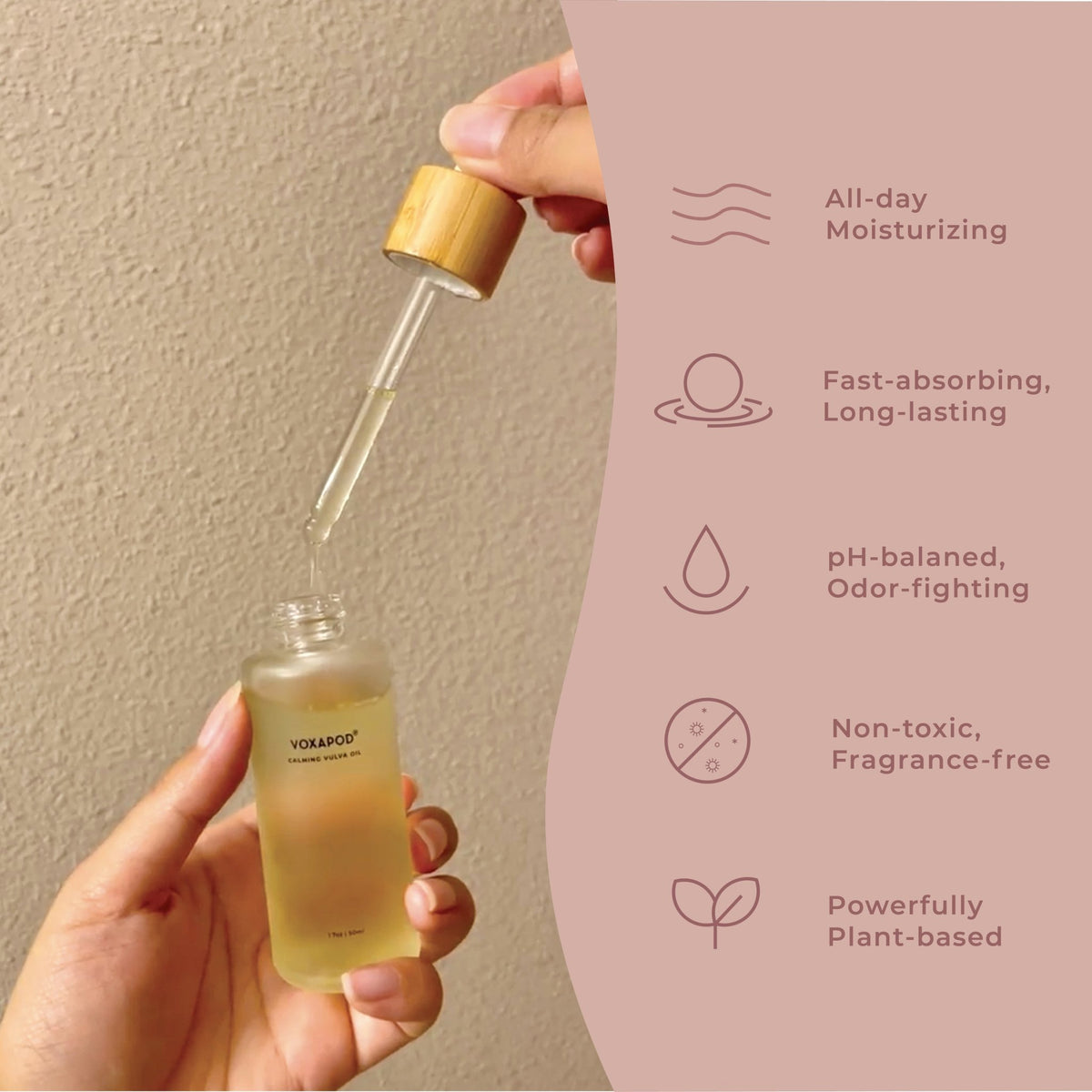 Calming Vulva Oil - VOXAPOD® soft reusable medical grade silicone fda approved period cup