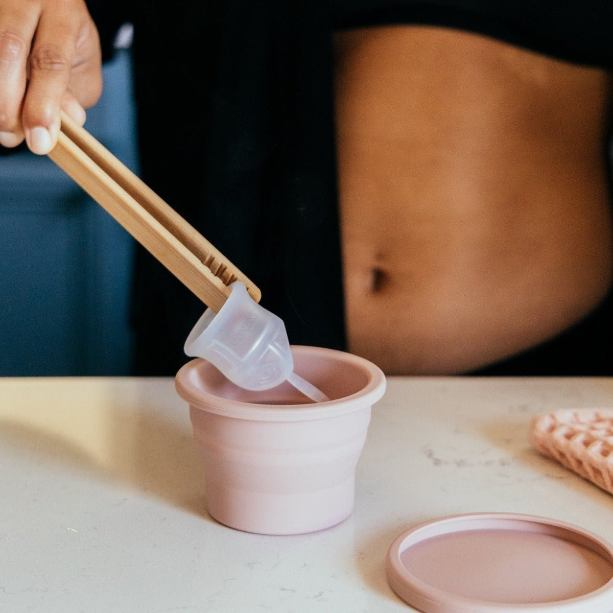 On-the-go Menstrual Cup Sterilizer - VOXAPOD® soft reusable medical grade silicone fda approved period cup