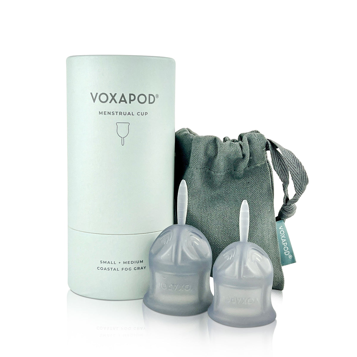 VOXAPOD Menstrual Cup Duo (2 Cups) - VOXAPOD® soft reusable medical grade silicone fda approved period cup