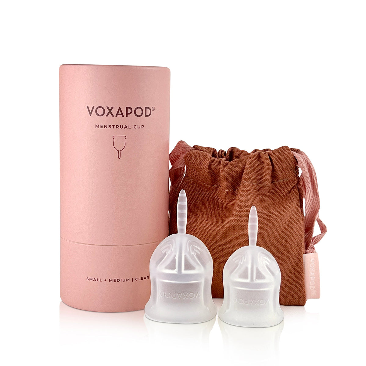VOXAPOD Menstrual Cup Duo (2 Cups) - VOXAPOD® soft reusable medical grade silicone fda approved period cup